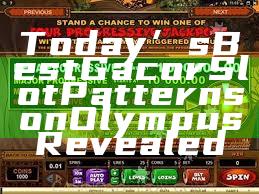 Today’s Best Gacor Slot Patterns on Olympus Revealed